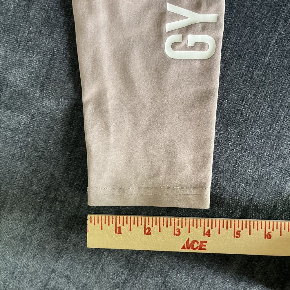 Gymshark Women’s Core Leggings Taupe Size Small High‑Waist Workout Fitness Pants - Picture 5 of 7